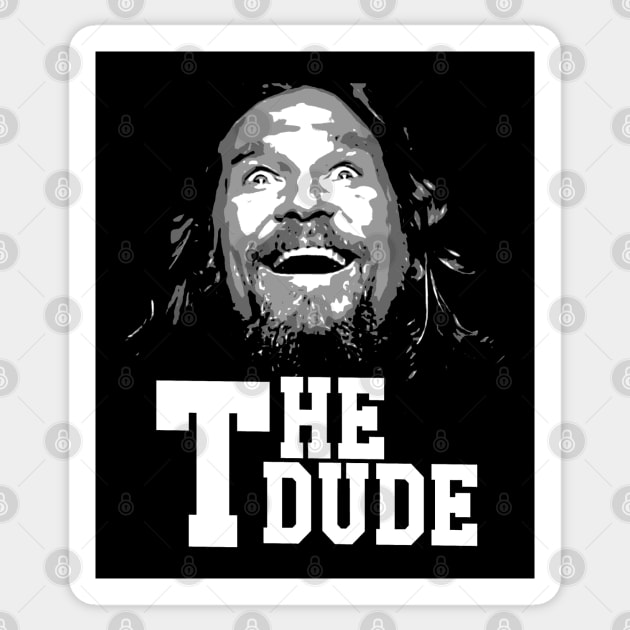 The dude funny face, big lebowski Sticker by jerrysanji